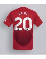 Manchester United Diogo Dalot #20 Domácí Dres 2024-25 Krátký Rukáv